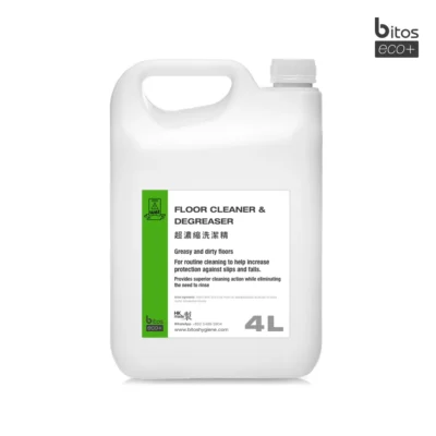 4L Bitos eco+ Floor Cleaner, Degreaser & Disinfectant designed for effective cleaning and disinfecting in commercial environments.